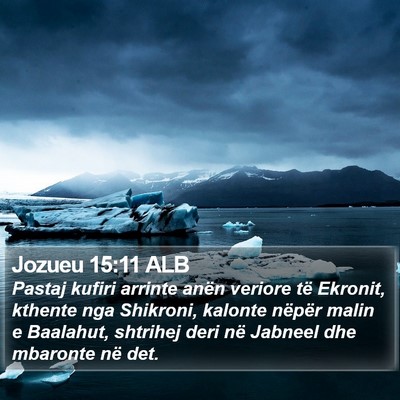 Jozueu 15:11 ALB Bible Verse Image