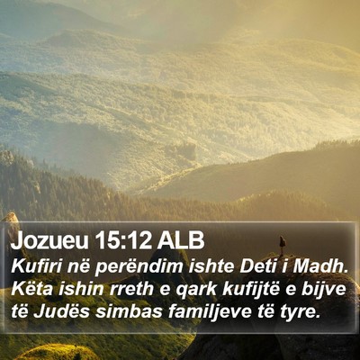 Jozueu 15:12 ALB Bible Verse Image