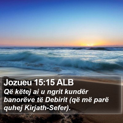 Jozueu 15:15 ALB Bible Verse Image