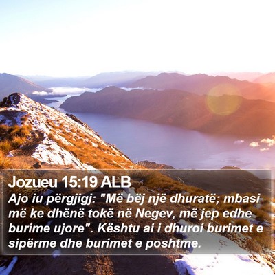 Jozueu 15:19 ALB Bible Verse Image