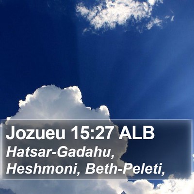 Jozueu 15:27 ALB Bible Verse Image