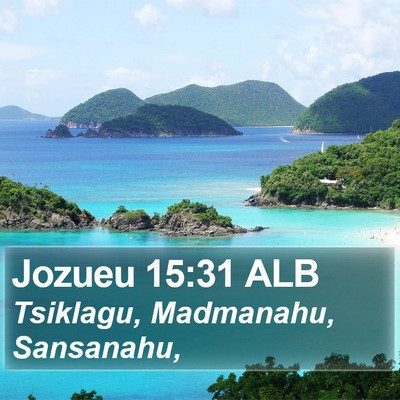Jozueu 15:31 ALB Bible Verse Image