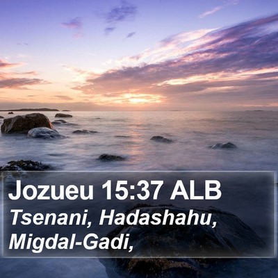 Jozueu 15:37 ALB Bible Verse Image