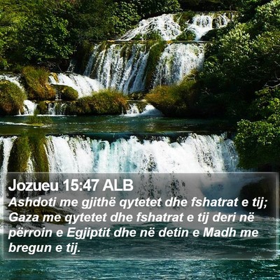 Jozueu 15:47 ALB Bible Verse Image