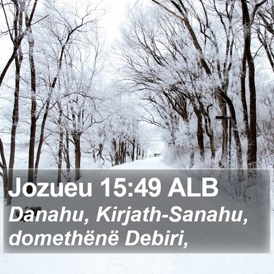 Jozueu 15:49 ALB Bible Verse Image