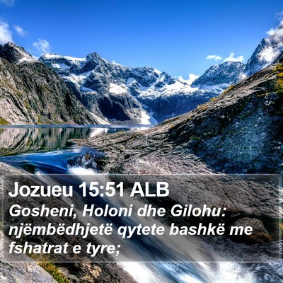 Jozueu 15:51 ALB Bible Verse Image