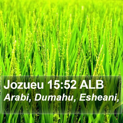 Jozueu 15:52 ALB Bible Verse Image