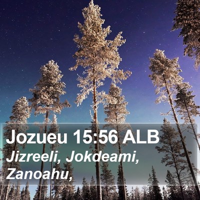 Jozueu 15:56 ALB Bible Verse Image