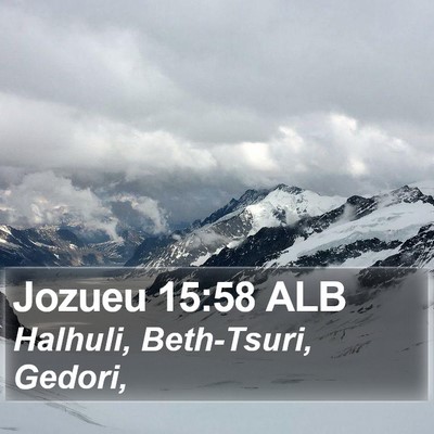 Jozueu 15:58 ALB Bible Verse Image