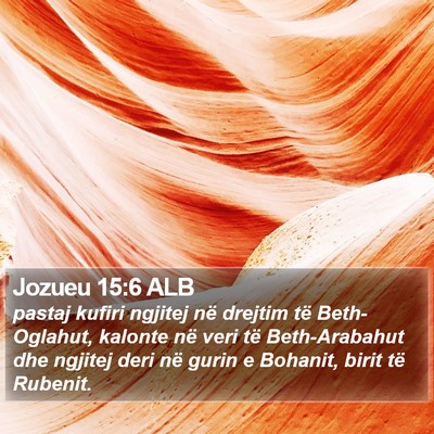 Jozueu 15:6 ALB Bible Verse Image