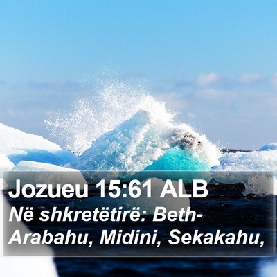 Jozueu 15:61 ALB Bible Verse Image