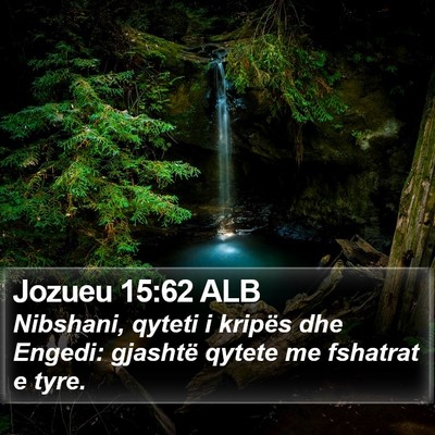 Jozueu 15:62 ALB Bible Verse Image