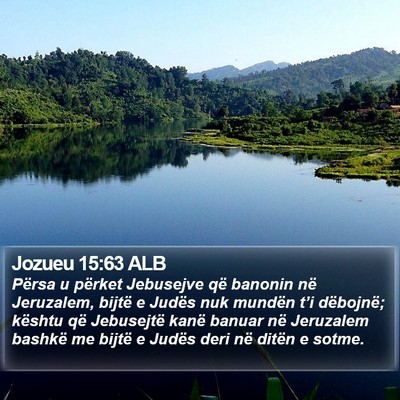 Jozueu 15:63 ALB Bible Verse Image