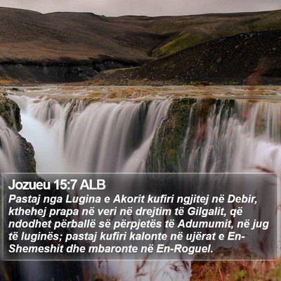 Jozueu 15:7 ALB Bible Verse Image