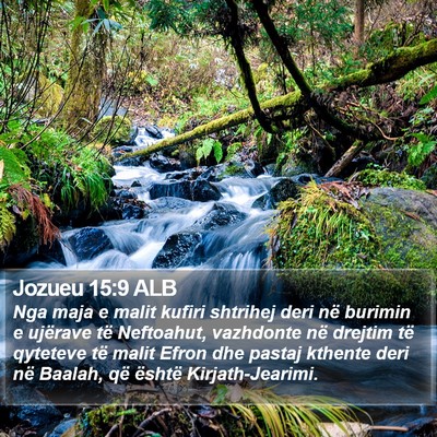 Jozueu 15:9 ALB Bible Verse Image