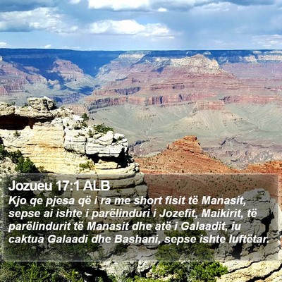 Jozueu 17:1 ALB Bible Verse Image