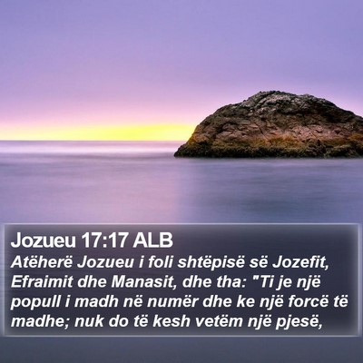 Jozueu 17:17 ALB Bible Verse Image