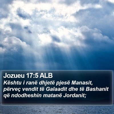 Jozueu 17:5 ALB Bible Verse Image