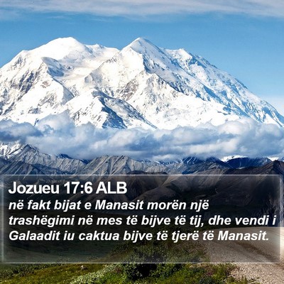 Jozueu 17:6 ALB Bible Verse Image