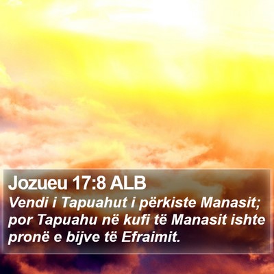Jozueu 17:8 ALB Bible Verse Image
