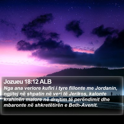Jozueu 18:12 ALB Bible Verse Image