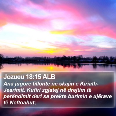 Jozueu 18:15 ALB Bible Verse Image