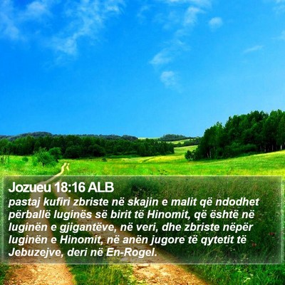 Jozueu 18:16 ALB Bible Verse Image