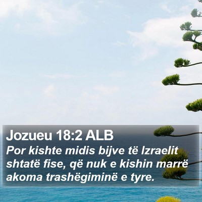 Jozueu 18:2 ALB Bible Verse Image
