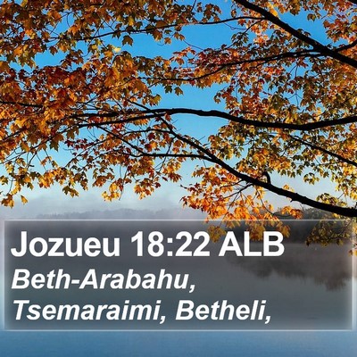 Jozueu 18:22 ALB Bible Verse Image