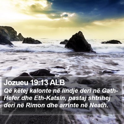 Jozueu 19:13 ALB Bible Verse Image