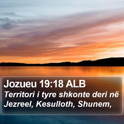 Jozueu 19:18 ALB Bible Verse Image