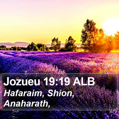 Jozueu 19:19 ALB Bible Verse Image