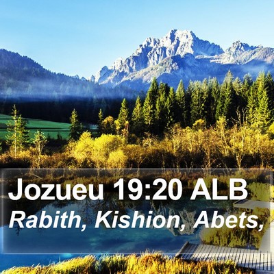 Jozueu 19:20 ALB Bible Verse Image