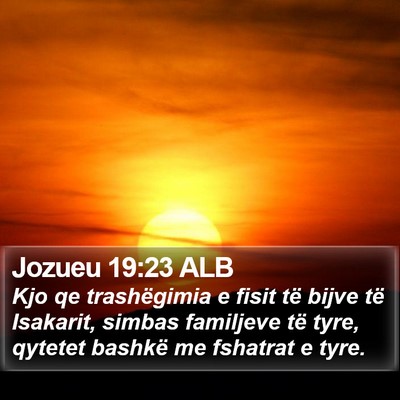 Jozueu 19:23 ALB Bible Verse Image