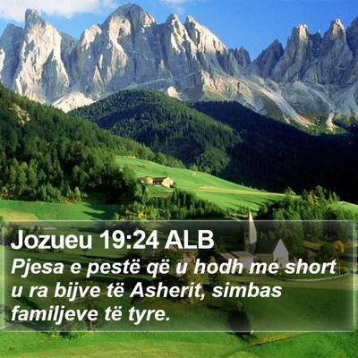 Jozueu 19:24 ALB Bible Verse Image