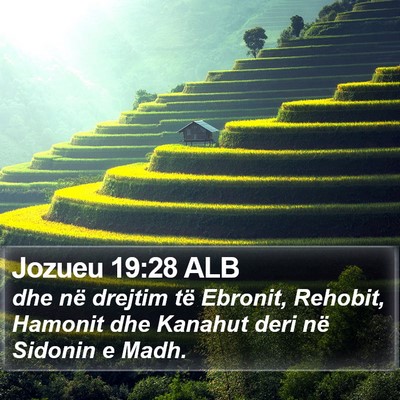 Jozueu 19:28 ALB Bible Verse Image
