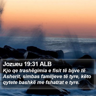 Jozueu 19:31 ALB Bible Verse Image