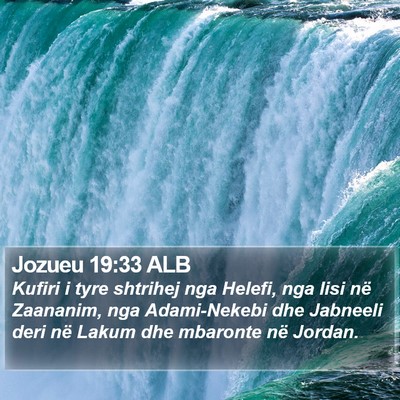 Jozueu 19:33 ALB Bible Verse Image