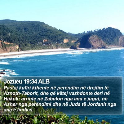 Jozueu 19:34 ALB Bible Verse Image