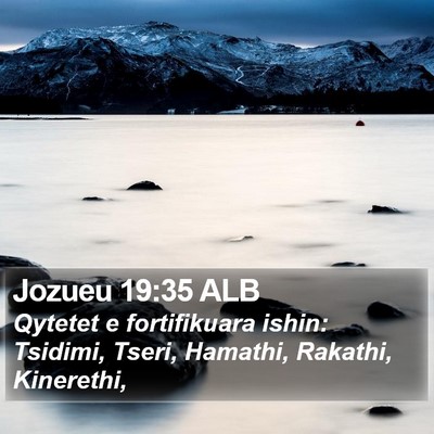 Jozueu 19:35 ALB Bible Verse Image