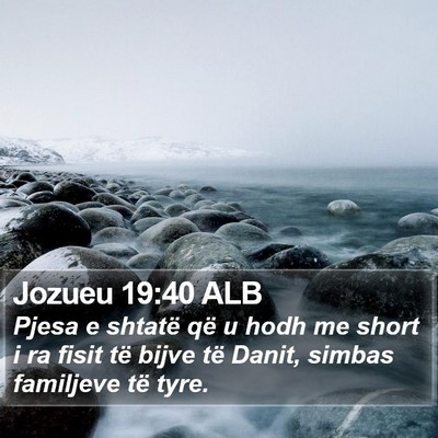 Jozueu 19:40 ALB Bible Verse Image