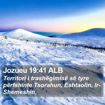 Jozueu 19:41 ALB Bible Verse Image