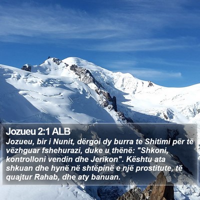 Jozueu 2:1 ALB Bible Verse Image