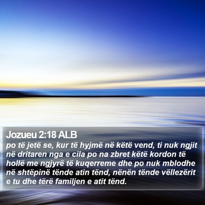 Jozueu 2:18 ALB Bible Verse Image