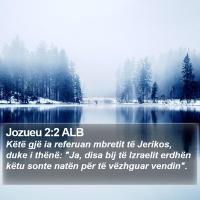 Jozueu 2:2 ALB Bible Verse Image