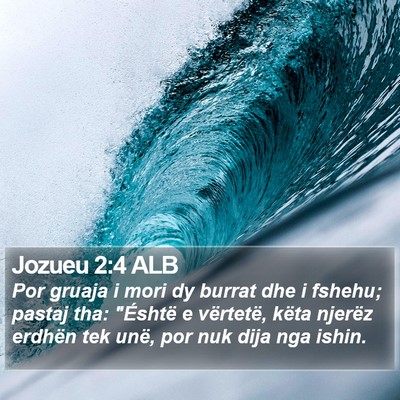 Jozueu 2:4 ALB Bible Verse Image