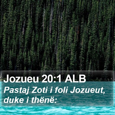 Jozueu 20:1 ALB Bible Verse Image