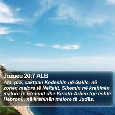 Jozueu 20:7 ALB Bible Verse Image