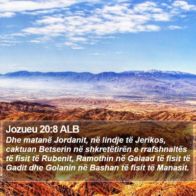 Jozueu 20:8 ALB Bible Verse Image