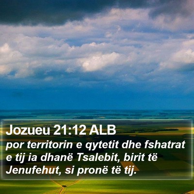 Jozueu 21:12 ALB Bible Verse Image